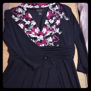 Black dress with 3/4 length sleeves